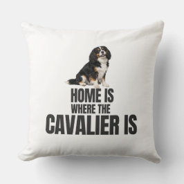 Almofada Lar é Onde Está o Cavalier