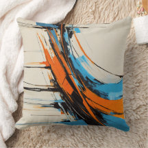 Laranja Azul Dinâmico Industrial Abstrato Moderno