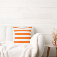 Laranja e White Vintage Grandes Stripes