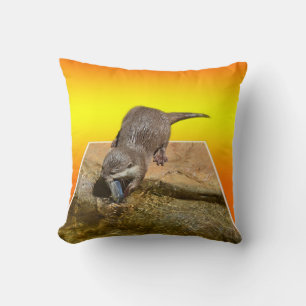 Almofada Laranja Profundo, Lontra, Cushion Lounge