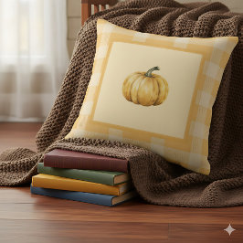 Almofada Laranja Pumpkin Farmhouse Cubra Acento de Queda