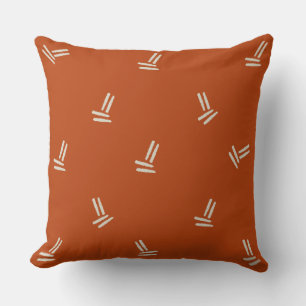 Almofada Laranja Queimado com Travesseiro decorativo de Lin
