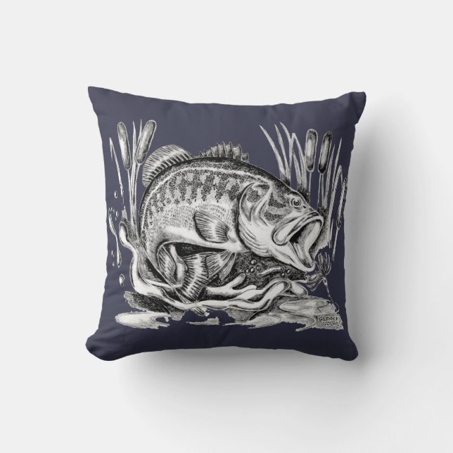 Almofada Largemouth Bass (Frente)