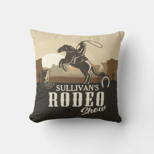 Almofada Lasso Roundup ADD NAME Western Rodeo Show