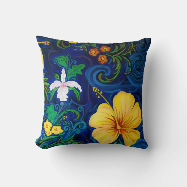 Almofada Lava da lava de LineA que pinta 16" x 16" (Frente)