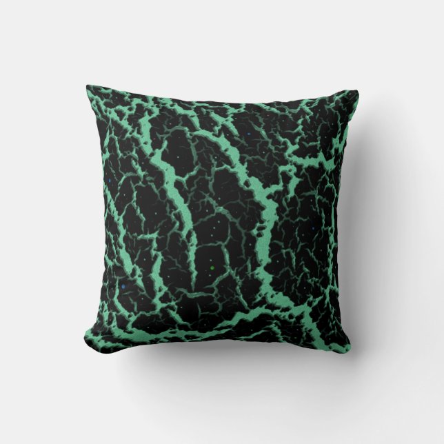 Almofada Lava de Espaço Cracking - Mint (Frente)