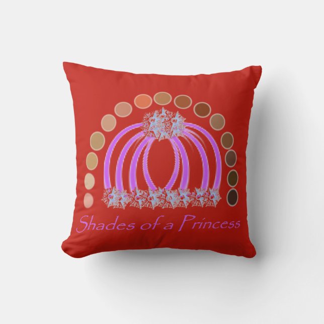 Almofada Lavadinho Em Sombras De Uma Princesa Compõem Arco- (Frente)