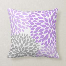 Almofada Lavanda Dahlia - decoração floral