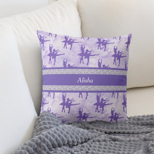 Almofada Lavanda de duas bailarinas personalizada