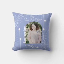 Almofada Lavanda de Foto Simples de Folhagem de Graduação