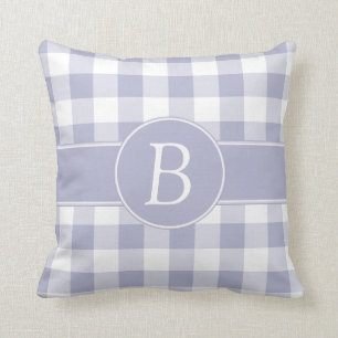 Almofada Lavanda de Monogramed & travesseiro branco do