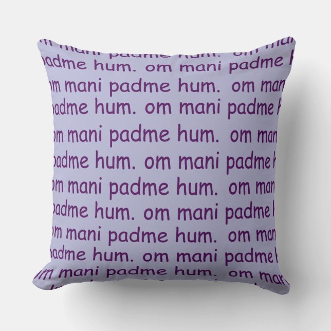 Almofada Lavanda do zumbido do OM Mani Padme (Frente)