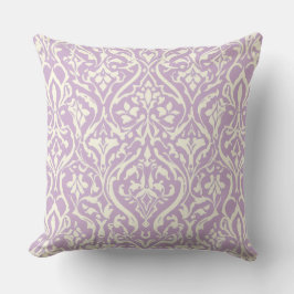 Almofada Lavanda e Cream Damask