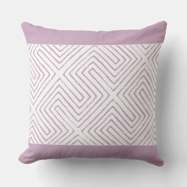 Almofada Lavanda e White Africa Maze Lama-Lama (Frente)