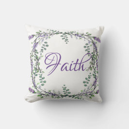 Almofada Lavanda Eucalipto aquarela boho