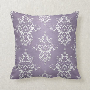Almofada Lavanda Floral Damask Âmbar