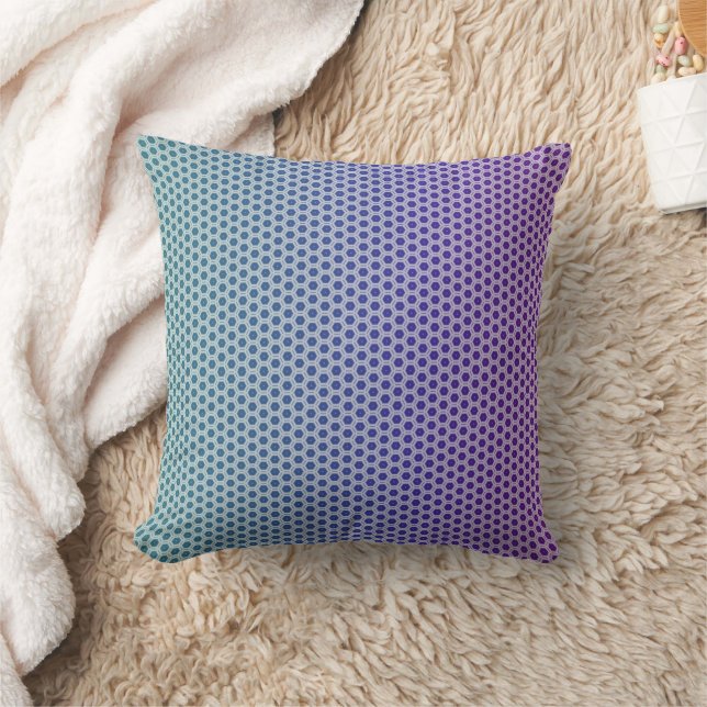 Almofada Lavender and teal gradient throw pillow (Cobertor)
