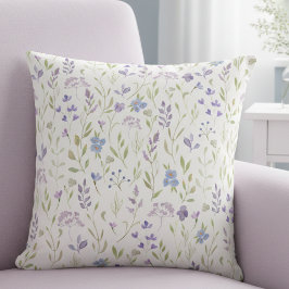 Almofada Lavender Floral Throw Pillow
