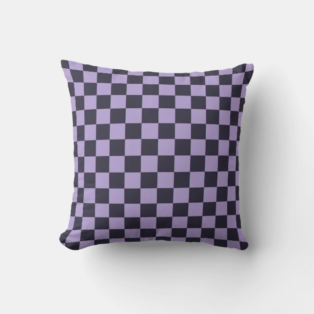 Almofada Lavender haze checkerboard pattern (Frente)