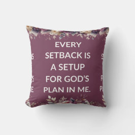 Almofada Lavender pillow with a simple religious quote