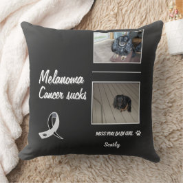 Almofada Layout de Tributo ao Pet com Melanoma Heaven-Held