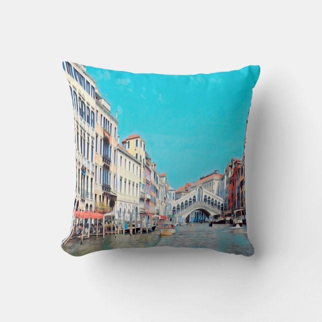 Almofada ldp VENICE - Grande Canal - praia de Rialto - (Frente)