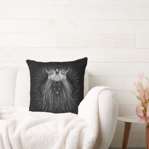 Almofada Leão com Travesseiro decorativo Monograma Coroa