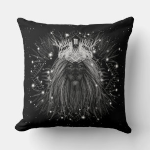 Almofada Leão de Starlight com Monograma Coroa
