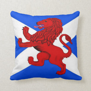 Almofada Leão desenfreado/bandeira de Scotland