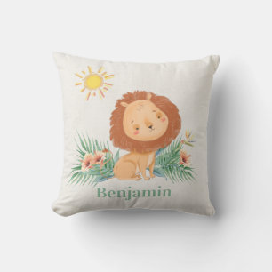 Almofada Leão Gato Na Selva Personalizado