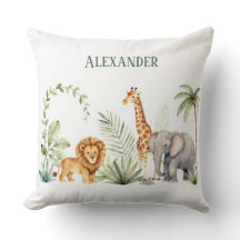Leão Girafa e Elefante Personalizado Selva
