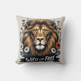 Almofada Leão selvagem e livre (2)