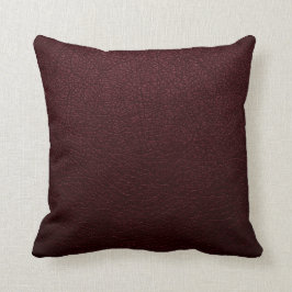 Almofada Leather Maroon