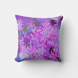 Almofada Legal Abstrato na Natureza, em Rosa Quente e Roxo