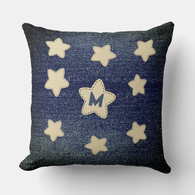 Almofada Legal aparência de Denim (Frente)