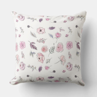 Almofada Legal Bohemiana Chic Floral Girl Pink