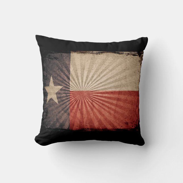 Almofada Legal Grunge Texas Flag (Frente)