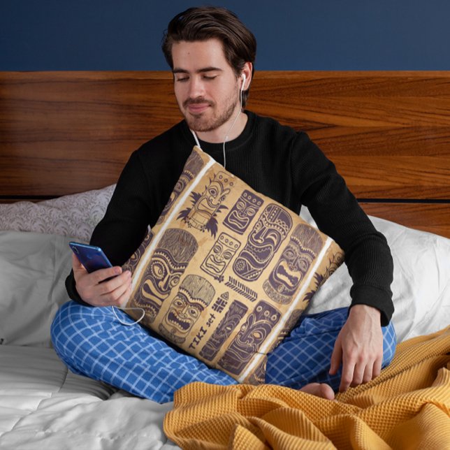 Almofada Legal Grunge Vintage Tiki Set (Criador carregado)