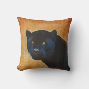 Almofada Legal Jaguar Panther Selvagem Negro Grande Gato
