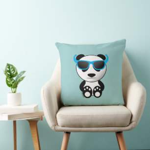 Almofada Legal panda agudo com óculos escuros azuis PLdesig