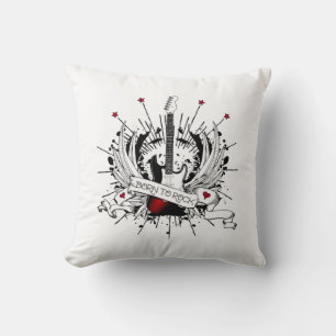 Almofada Legal Rock and Roll Kids Guitar Nascer para Rock M