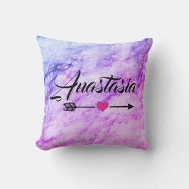 Almofada Legal, surpreendente, Silver Marble com seu nome J