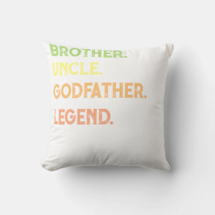Almofada Legenda do irmão tio Goddad Desde o Ano Personaliz