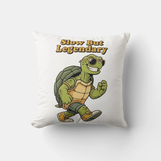 Almofada Legendary Retro Turtle Square Comfort Pillow (Frente)