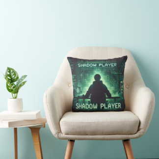 Almofada Leitor de Sombra - Cyberpunk Gamer Art