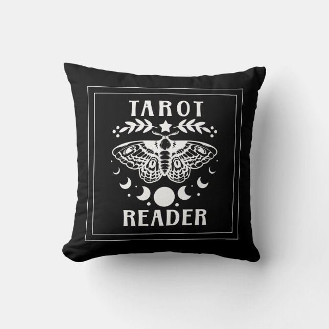 Almofada Leitor de Tarot Fase da Lua Galáxia Estrelas Almof (Frente)