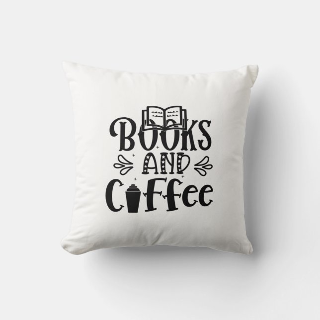 Almofada Leitura De Livros De Arte E Café (Frente)