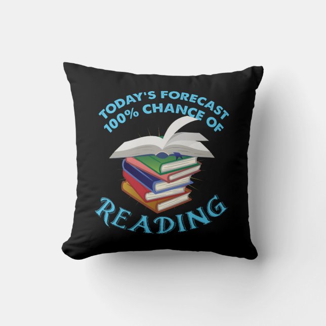 Almofada Leitura Divertida - 100% de Chance de Leitura (Frente)