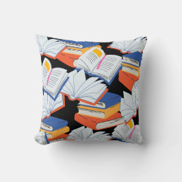 Almofada Leitura do Clube de Livros Azul Amarelo Vermelho