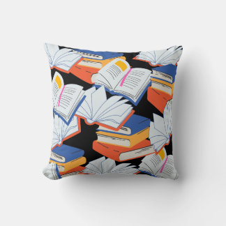 Almofada Leitura do Clube de Livros Azul Amarelo Vermelho